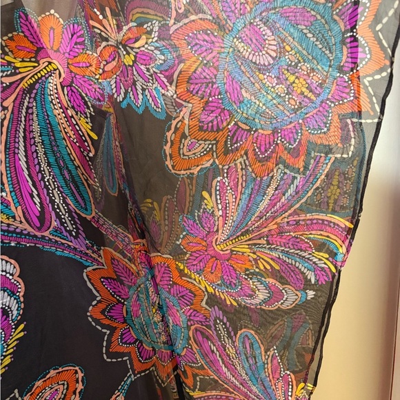 Trina Turk silk tunic dress with slip sz 10 M - Picture 3 of 5